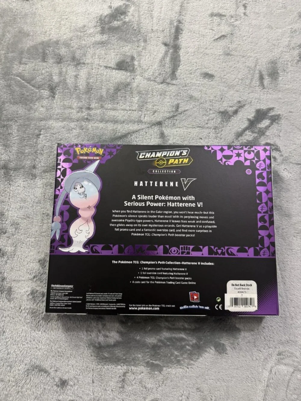 Pokemon TCG Champions Path Hatterene V Collection Box Promo Booster Sealed New